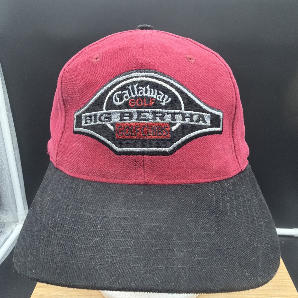 VTG Callaway Golf Big Bertha Golf Clubs Maroon leather strap adj hat